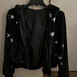 Jou Jou Jacket. Size: L, Colors: Black/White Stars